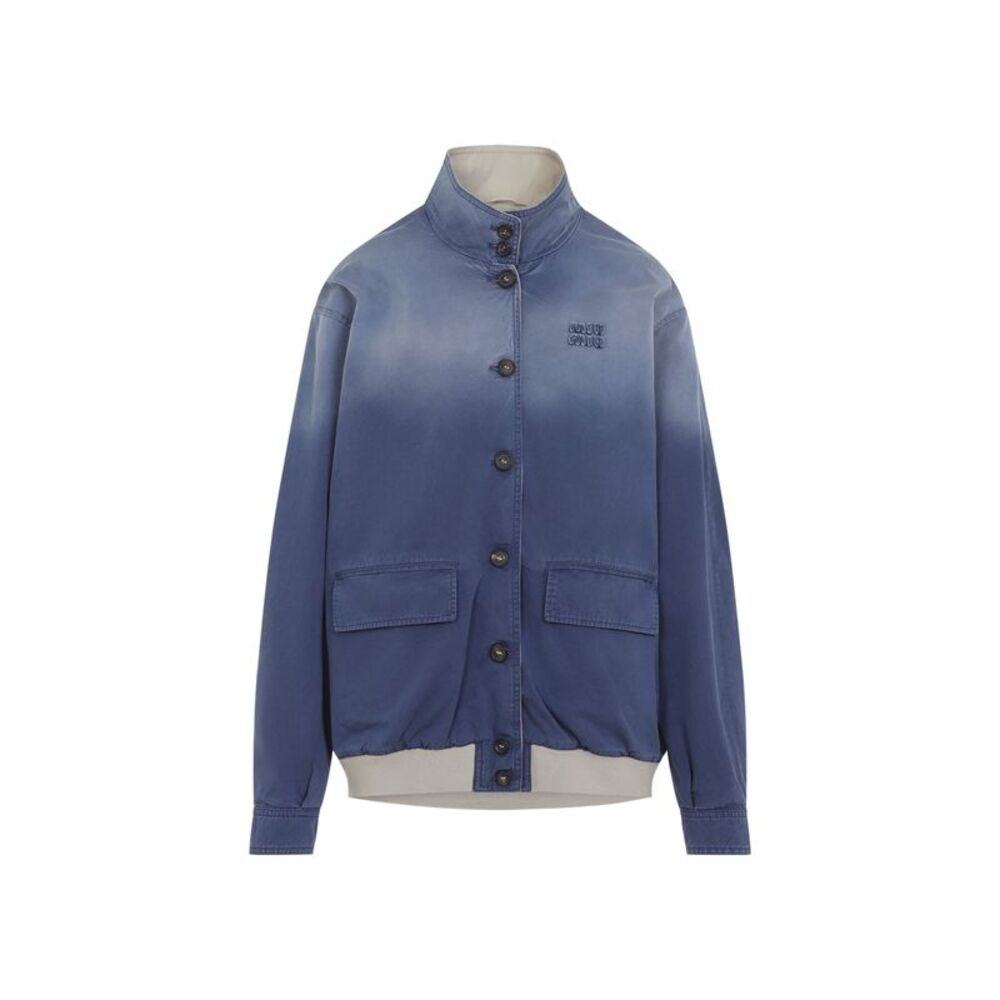 Miu Miu Old Washed Twill Blouson Women